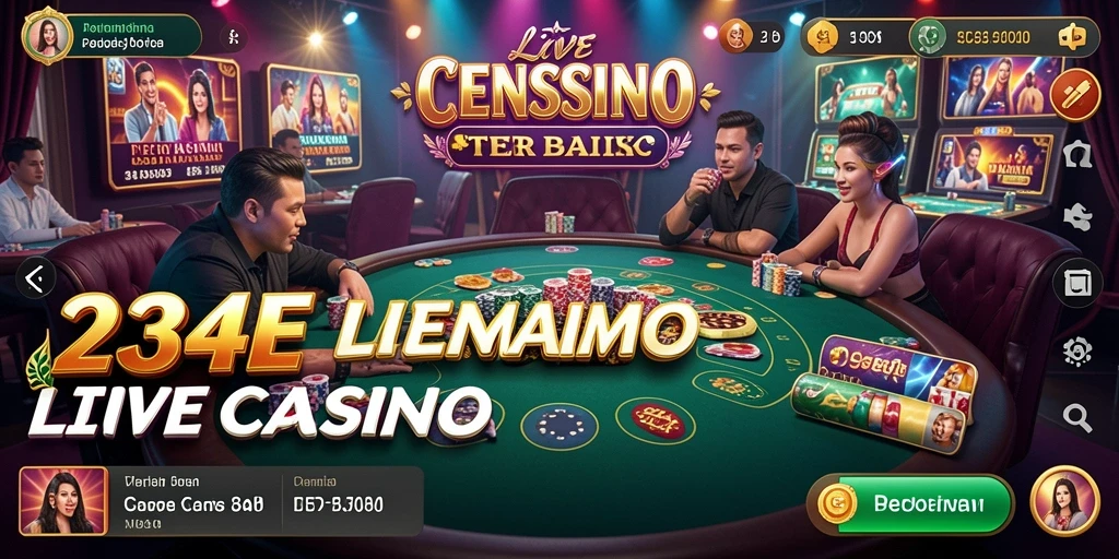 Tampilan utama gameplay Live Casino di 234E yang menegangkan.