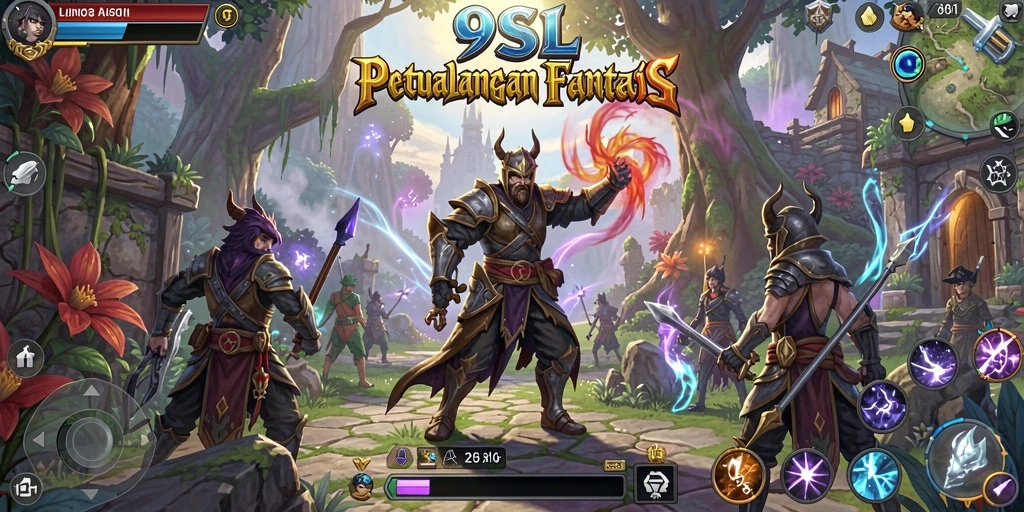 Tampilan gameplay RPG yang menakjubkan di 9SL.