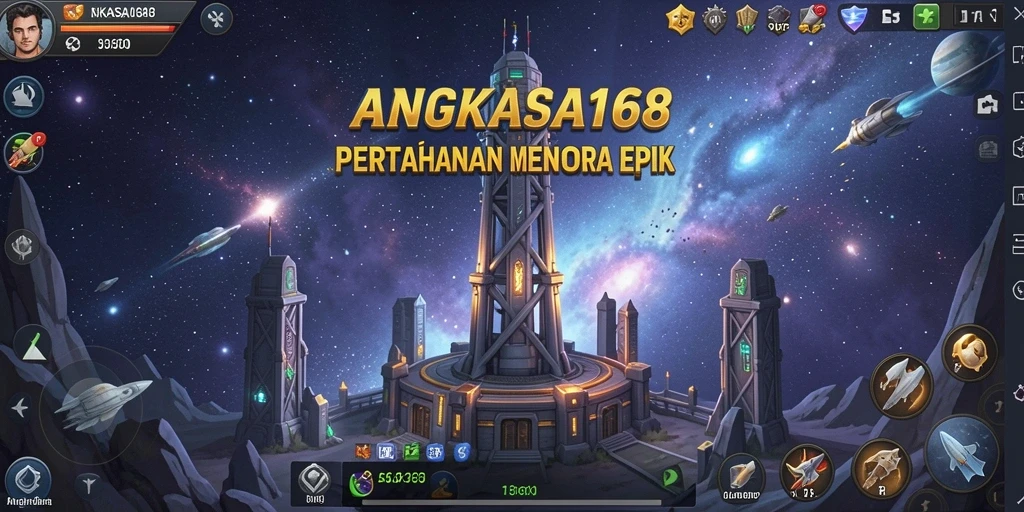 Tangkapan layar menunjukkan aksi menegangkan dari permainan Tower Defense.