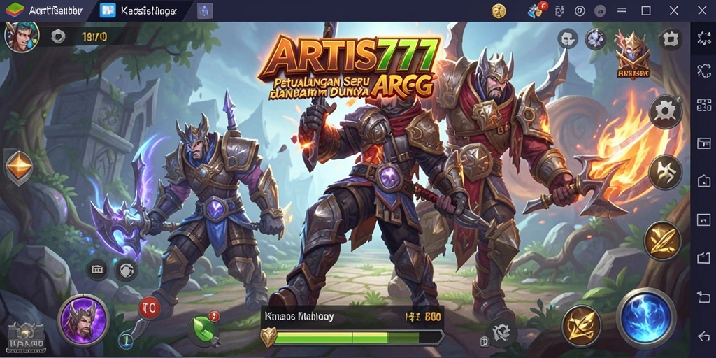 Screenshot gameplay <strong>ARTIS777</strong> dengan aksi pertarungan yang mendebarkan.