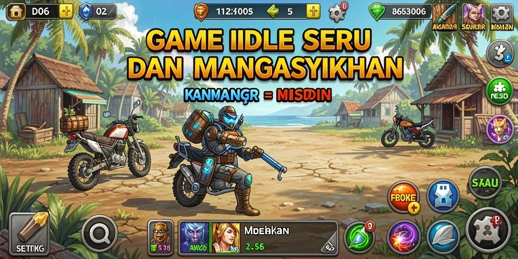 Tampilan gameplay D06 yang memukau dan penuh strategi Idle.