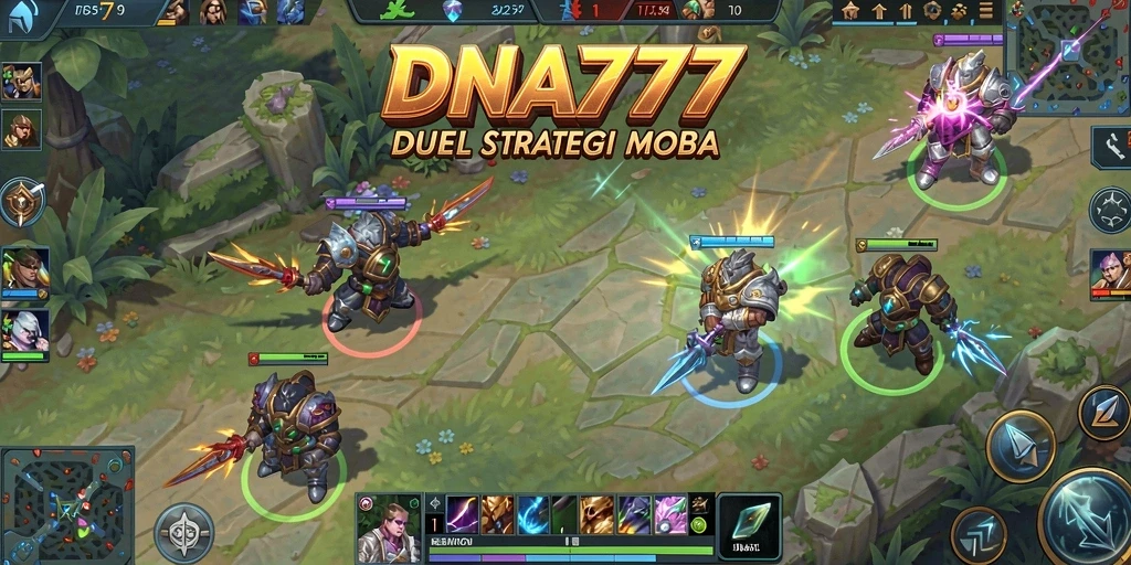 Tangkapan layar gameplay <strong>DNA777</strong> menampilkan aksi seru dalam pertempuran tim.