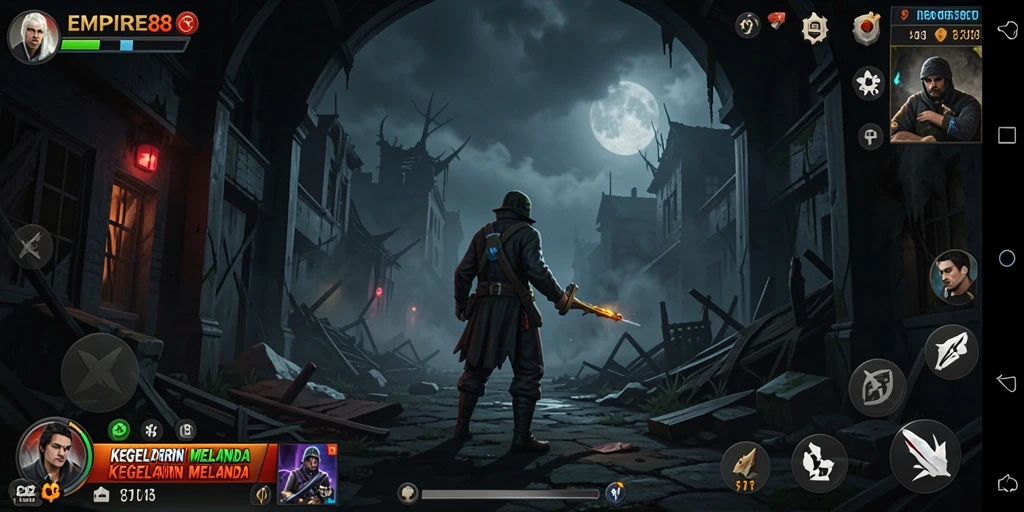 Tangkapan layar gameplay yang menegangkan dari EMPIRE88.