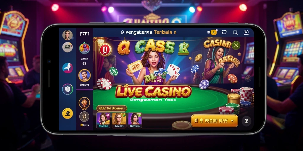 Gameplay seru dan interaktif di aplikasi F7F7 Live Casino.