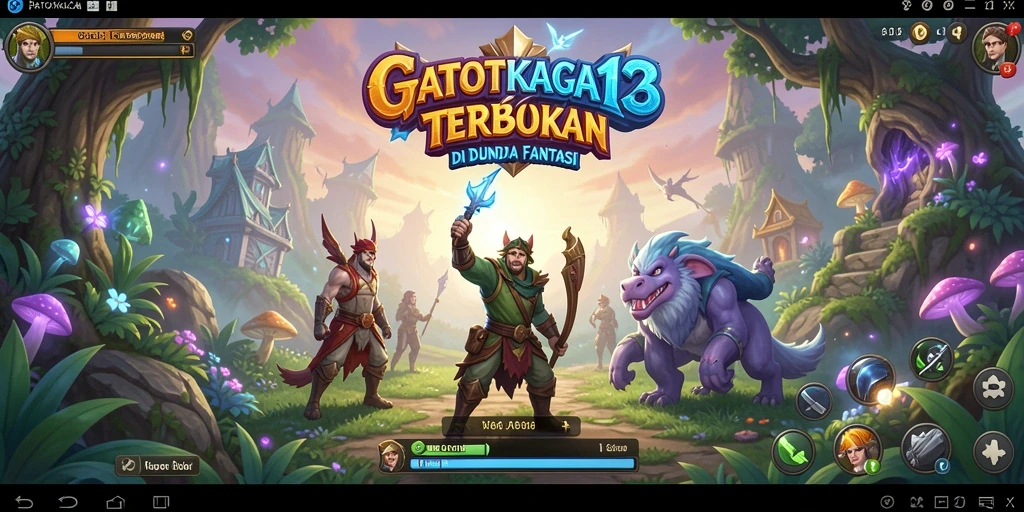 Screenshot gameplay GATOTKACA123 yang menampilkan dunia terbuka yang indah.