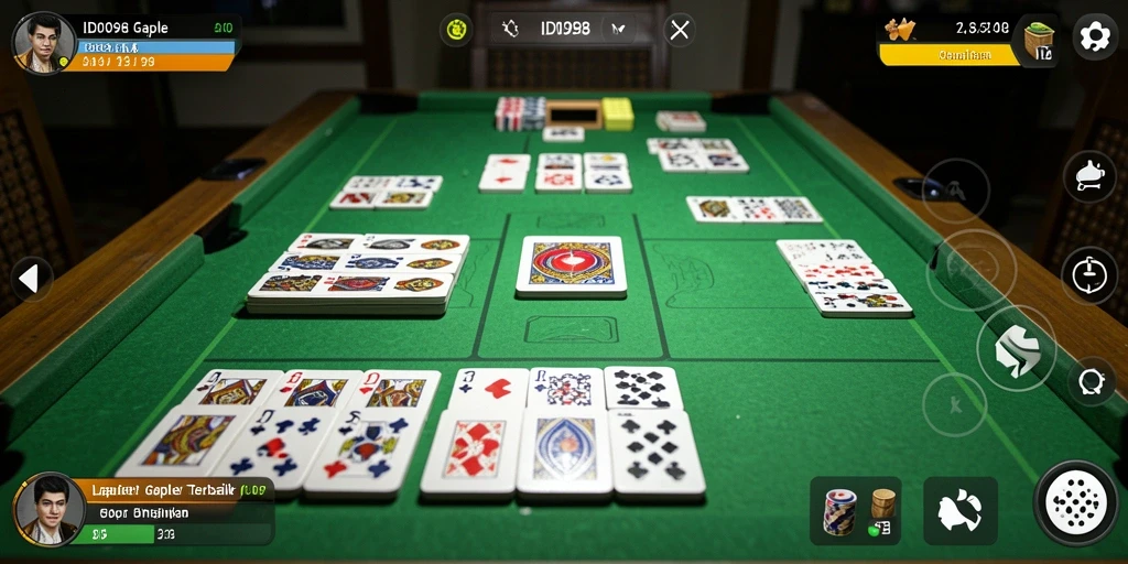 Gameplay seru Gaple yang mengasyikkan dan penuh strategi.