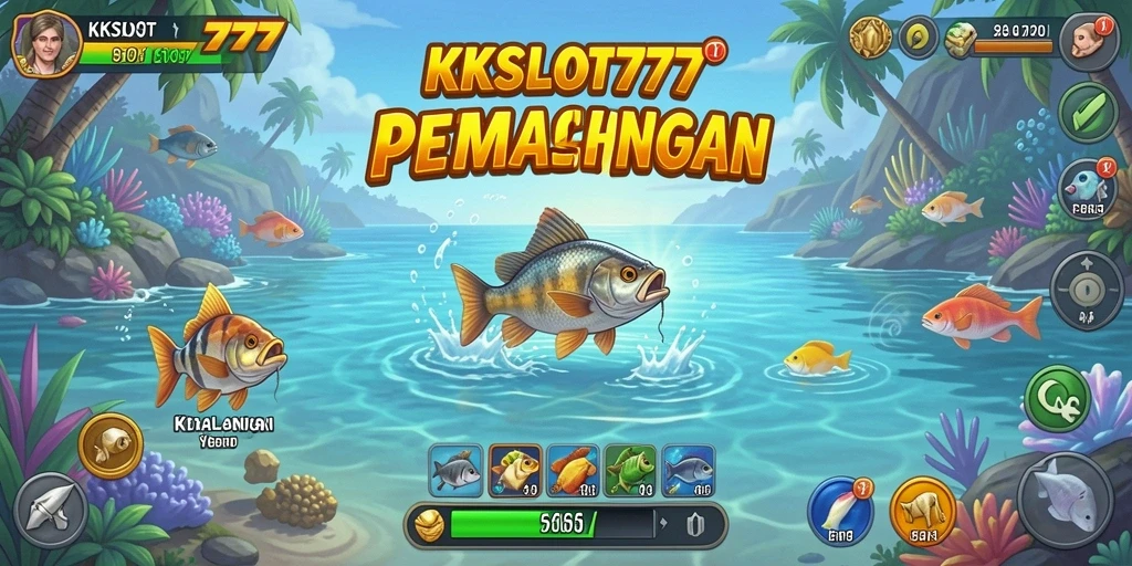 Tampilan gameplay KKSLOT777 yang penuh aksi memancing.
