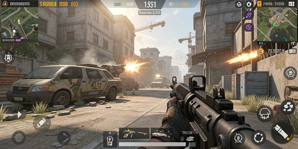 Gameplay seru dari SR996 dalam aksi FPS yang mendebarkan.
