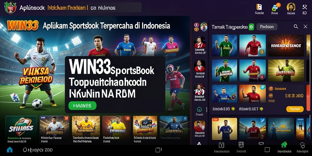 Screenshot menunjukkan pengalaman taruhan olahraga yang mendebarkan di WIN33.