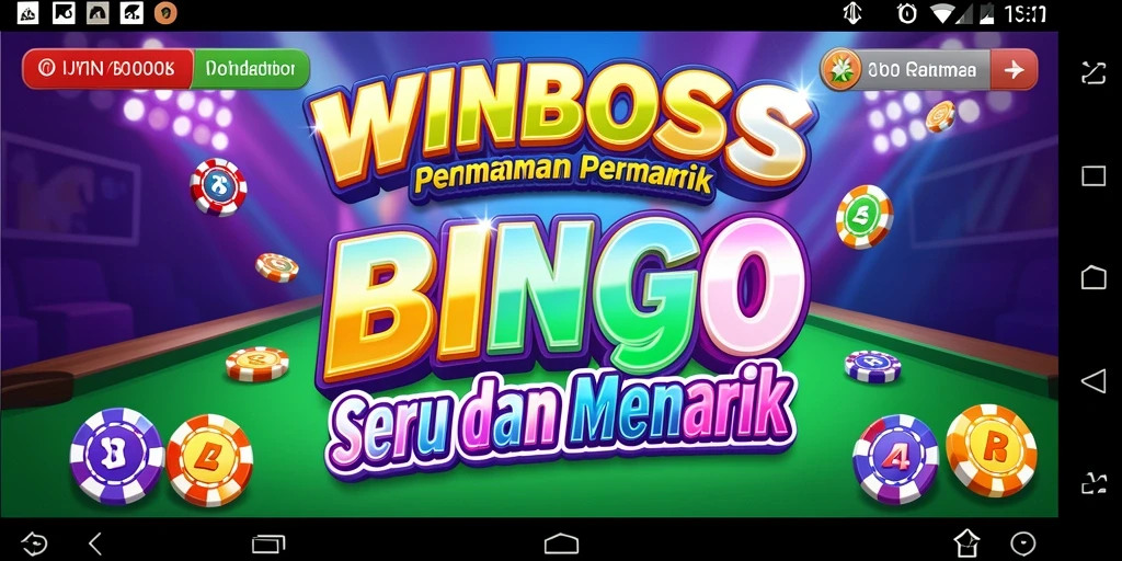 Tampilan gameplay seru di WINBOSS dengan pemain berkumpul untuk Bingo.