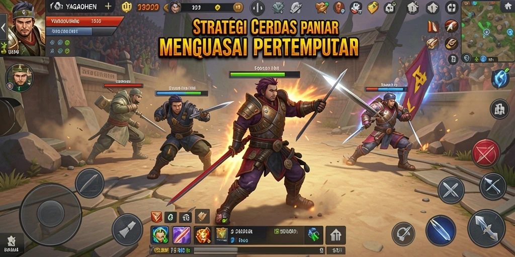 Tampilan gameplay YAGAOHEN dengan peta strategis yang menarik.