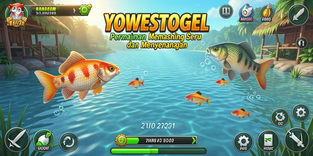 Tampilan menarik dari gameplay memancing di YOWESTOGEL.
